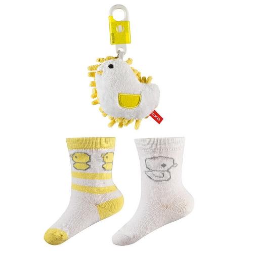 Бебешки чорапки и ключодържател-висулка Пиле