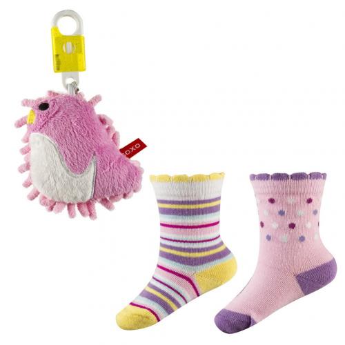Бебешки чорапки и ключодържател-висулка Птиче